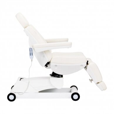 Professional rotating electric pedicure bed AZZURRO 873, 4 motors, white color 2