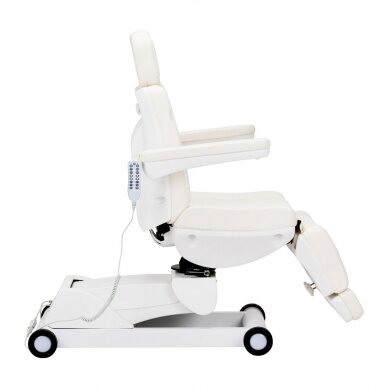 Professional rotating electric pedicure bed AZZURRO 873, 4 motors, white color 3