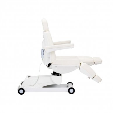 Professional rotating electric pedicure bed AZZURRO 873, 4 motors, white color 4