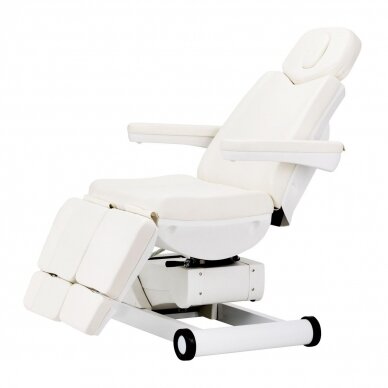 Professional rotating electric pedicure bed AZZURRO 873, 4 motors, white color 1