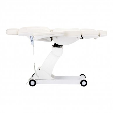 Professional rotating electric pedicure bed AZZURRO 873, 4 motors, white color 6