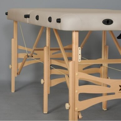 Professional folding massage table ALBA, cream color 3