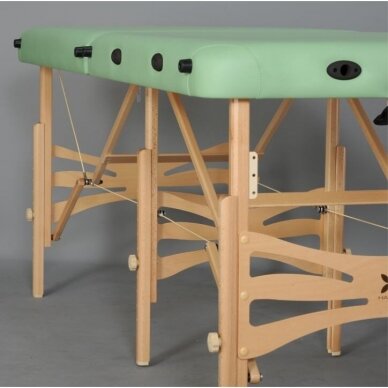 Professional folding massage table ALBA, green color 3