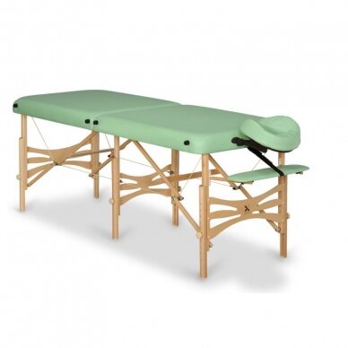 Professional folding massage table ALBA, green color