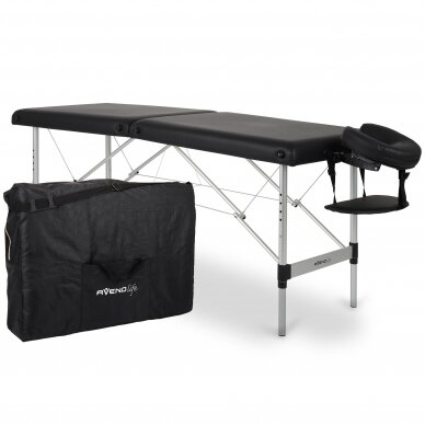 Professional folding massage table NINA COMFY BASE K515, black color 3