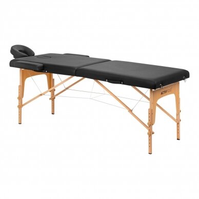 Professional folding massage table FIZJO LUX 2, black