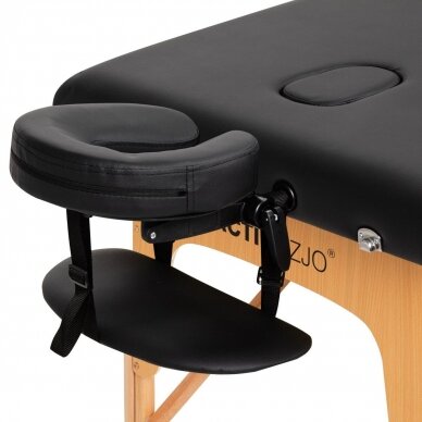 Professional folding massage table FIZJO LUX 2, black 2