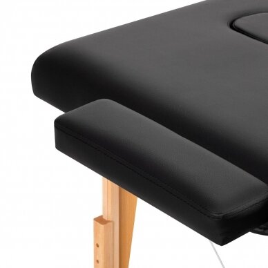 Professional folding massage table FIZJO LUX 2, black 8