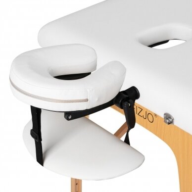 Professional folding massage table FIZJO LUX 3, white color 3