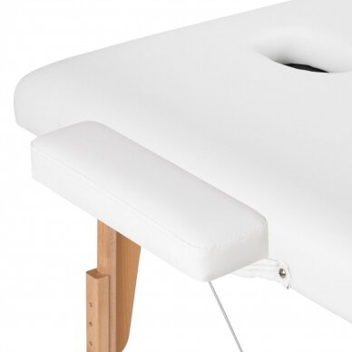 Professional folding massage table FIZJO LUX 3, white color 5