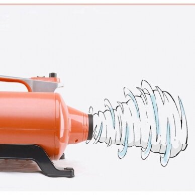 Профессиональный фен для сушки шерсти собак Shernbao Typhoon 3000 Вт два мотора 150 л/с 4