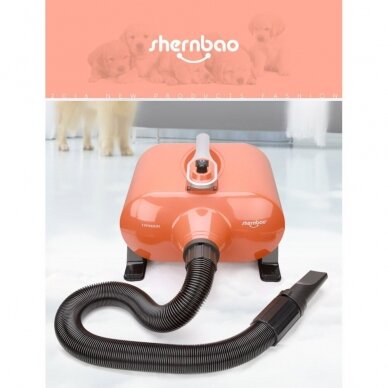 Professional dog fur dryer Shernbao Typhoon 3000 W two motors 150 l/s 5