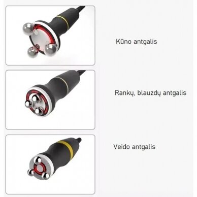Profesionalus veido ir kūno linijų formavimo, stangrinimo radijo dažnio aparatas 3in1 4