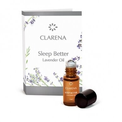 CLARENA SLEEP BETTER LAVENDER OIL lavender oil as a natural sleep aid, 3 ml