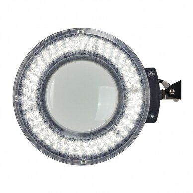 Processional cosmetic LED S5 lamp-loupe with adjustable light intensity, black color (with stand) 4