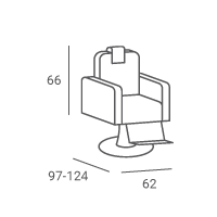 Professional chair for hairdressing and beauty salons RAY 3