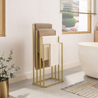 Towel rack OSKAR, golden color 1