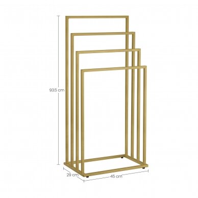 Towel rack OSKAR, golden color 2