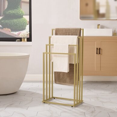 Towel rack OSKAR, golden color 5