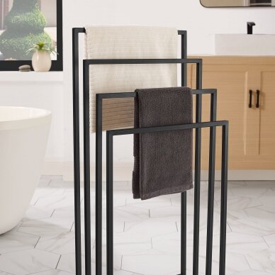 Towel rack OSKAR, black 4