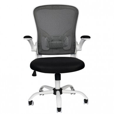 Reception, office chair ECO COMFORT 02, white black 2