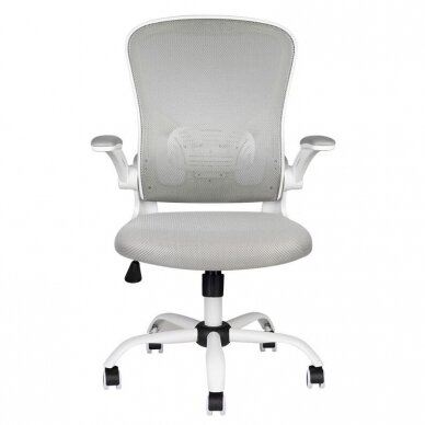 Office chair ECO COMFORT 02, white grey color 4