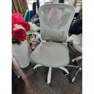 Office chair ECO COMFORT 02, white grey color 7