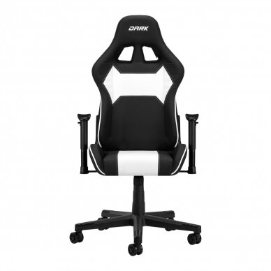 Professional office and gaming chair DARK, black/white color 1