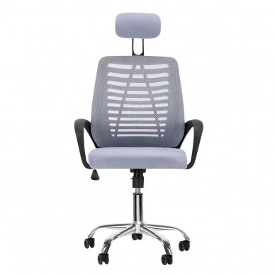 Reception, office chair QS-02, grey color 2