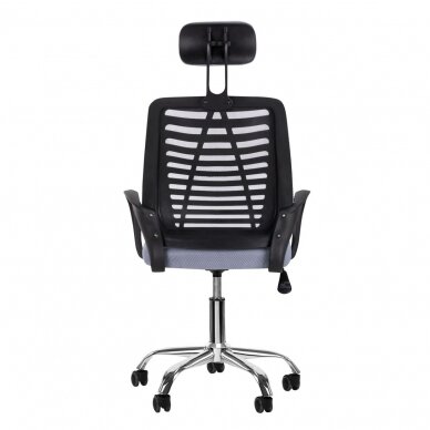 Reception, office chair QS-02, grey color 3