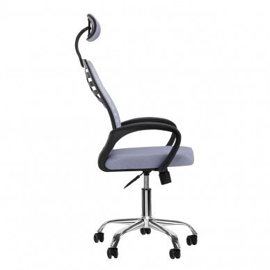 Reception, office chair QS-02, grey color 1