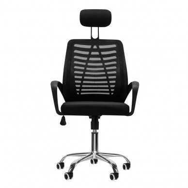 Reception and conference office chair QS-02, black color  2