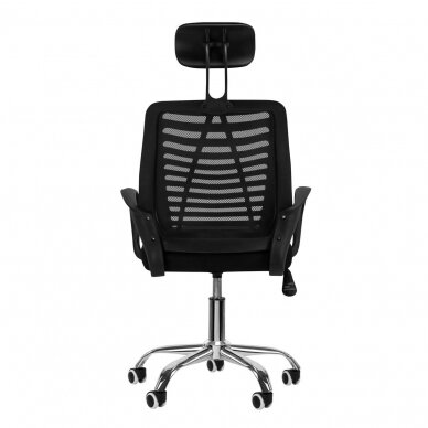 Reception and conference office chair QS-02, black color  3