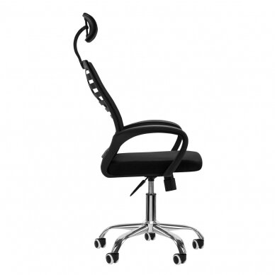 Reception and conference office chair QS-02, black color  1