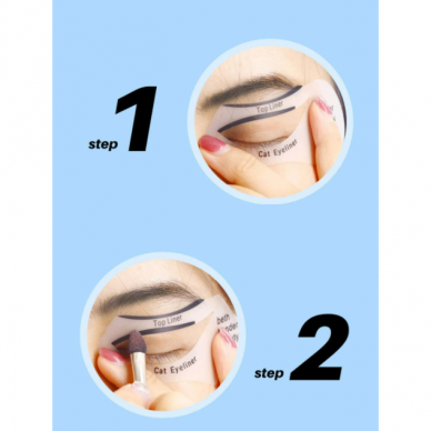 Templates for eyeshadow and eyeliner, 6 pcs. 4