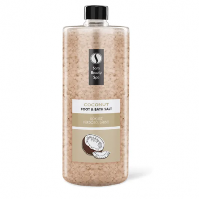 SARA BEAUTY SPA pėdų ir vonios druska COCONUT, 1320 g.