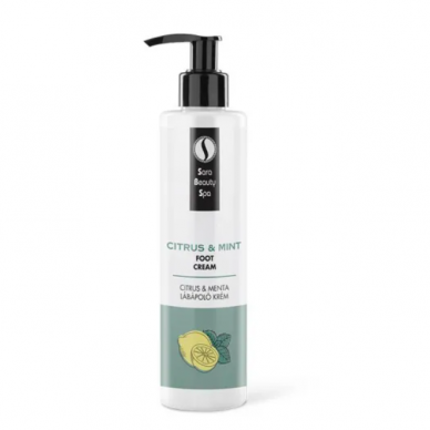 SARA BEAUTY SPA pėdų balzamas naikinantis prakaito kvapą CITRUS & MINT, 250 ml