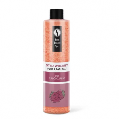 SARA BEAUTY SPA druska pėdų vonelei STRAWBERRY, 330 g.