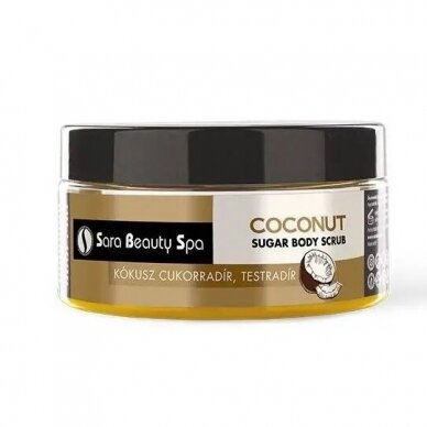 SARA BEAUTY SPA sugar-based body scrub with vitamins A and E for the skin COCO, 500 g.