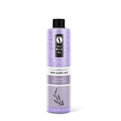 SARA BEAUTY SPA raminanti druska pėdų vonelei LAVENDER, 330 g.