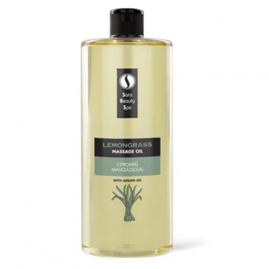 SARA BEAUTY SPA masažo aliejus kūnui LEMONGRASS WITH ARGAN OIL, 1000 ml