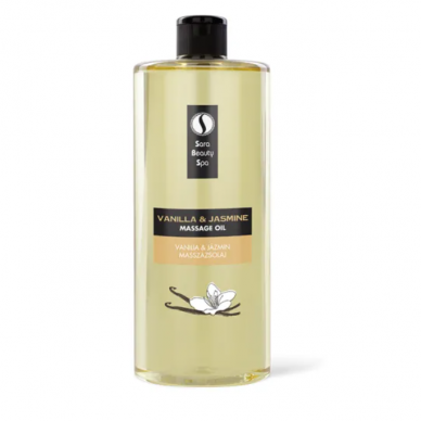 SARA BEAUTY SPA masažo aliejus kūnui VANILLA & JASMINE WITH ARGAN OIL, 1000 ml