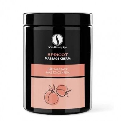 SARA BEAUTY SPA body massage cream APRICOT, 1000 ml