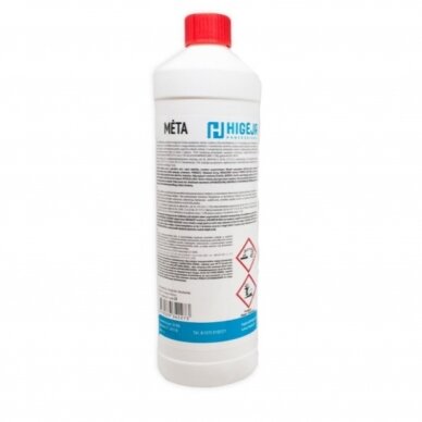 Alkaline foaming disinfectant MĖTA for cleaning surfaces, tools and floors for beauty salons