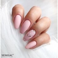 SEMILAC 198 ilgalaikis hibridinis nagų lakas BUSINESS LINE Powder Pink 7 ml