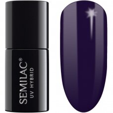 SEMILAC 089 ilgalaikis hibridinis nagų lakas Black Plum 7 ml