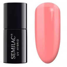 SEMILAC 274 ilgalaikis hibridinis nagų lakas PasTells Salmon Pink, 7 ml.