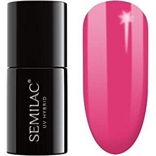 SEMILAC 007 long lasting hybrid gel polish Pink Rock, 7 ml.