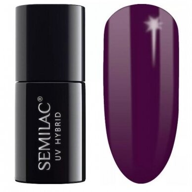 SEMILAC 015 long lasting hybrid gel polish Hybrid Plum 7 ml