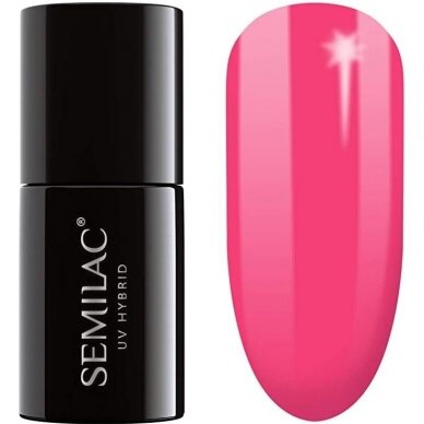 SEMILAC 008 long lasting hybrid gel polish Hybrid Intensive Pink 7 ml